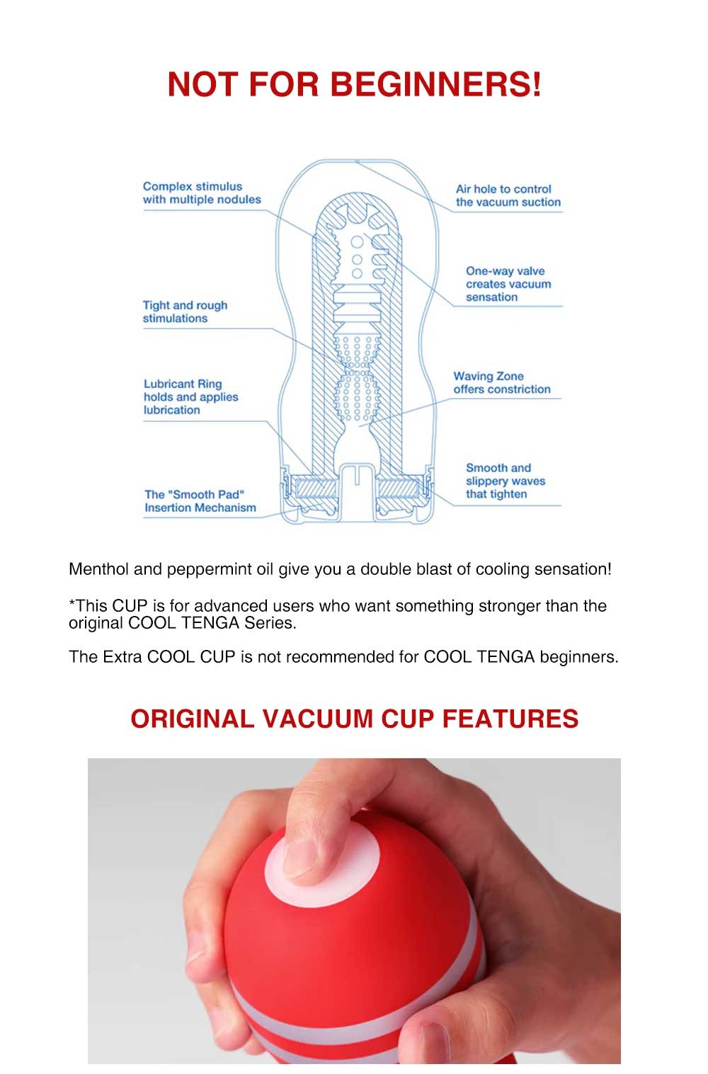  Tenga vacuum cup extra cool Masturbator Pocket Pussy