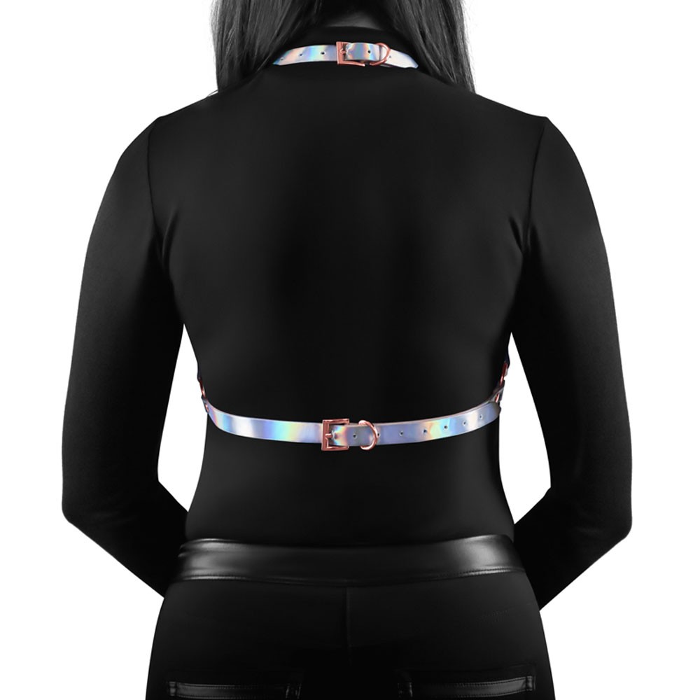 NS Novelties Cosmo Chest Harness Crave Rainbow