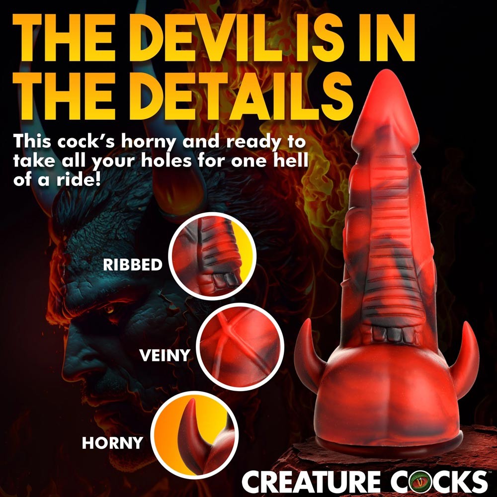 Creature Cocks - Horny Devil Demon Silicone Dildo ssss