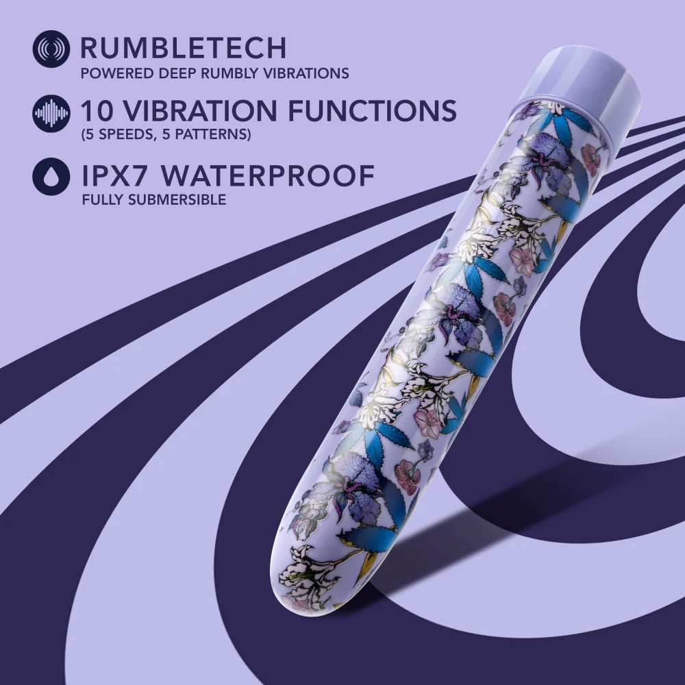 Blush Limited Addiction Floradelic 7 Inch Slimline G-Spot Vibrator