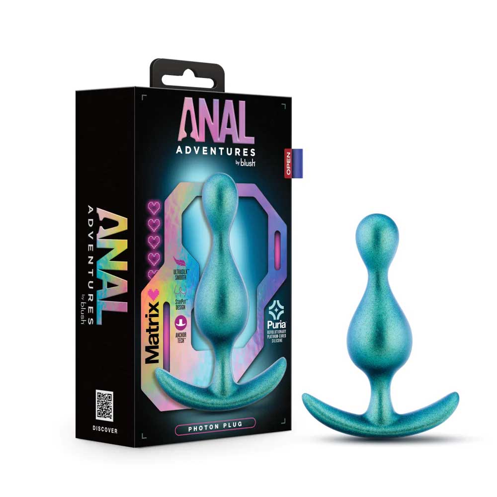 Blush Anal Adventures Matrix Photon Plug Neptune Teal 4 5 Inch