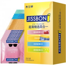 Jissbon Ultra Thin Condoms Natural Rubber Condoms 24/32pcs