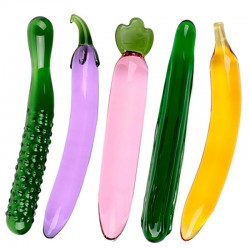 Venusfun Glass Vegetables Dildos Masturbation Stick Sex Toys