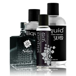 Sliquid Naturals Silver Silicone Lubricant Anal Lube Glycerine & Paraben Free