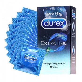 Durex Ultra Thin Extra Time Natural Rubber Condoms (10pcs/pack)