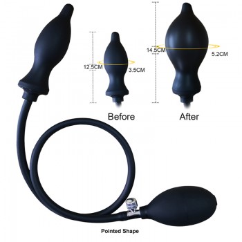 Venusfun Inflatable Silicone Anal Plug with Pump Expandable Extender Multi Shapes
