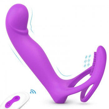 S-Hande Loma Vibrator With Dual Penis Ring Remote Control SHD-S266-2