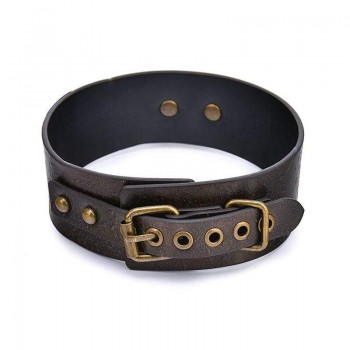 Venusfun Vintage Leather Bondage SM Collar