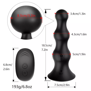 Venusfun Inflatable Prostate Massage Anal Plug