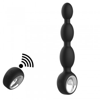 AixiAsia Vibrating Anal Beads Butt Plug With Remote Control A0084