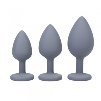 Doc Johnson A-Play Trainer Anal Plug 3pcs set grey