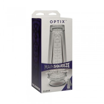Doc Johnson Main Squeeze Optix Male Masturbator clear