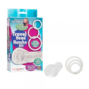 Calexotics Sue Johanson Travel Head Honcho Kit clear
