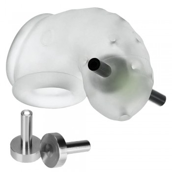 OXBALLS Airlock Electro Air-Lite Vented Chastity with 2 Contacts