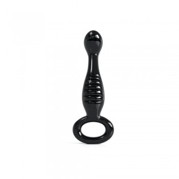 Icicles® No. 68, Black Glass Dildo