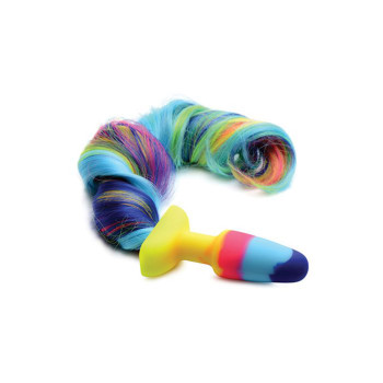 Tailz Rainbow Unicorn Tail Anal Plug