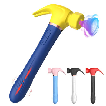 Sucking Thrusting Knock and Vibration 4 In 1 Love Hammer