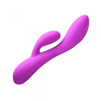 Curve Toys Bang! 10X Flexible Silicone Rabbit Vibrator - Purple