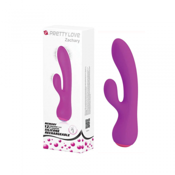 Pretty Love Zachary Rabbit Vibrator - Fuchsia