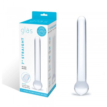 Glas 7 Inch Straight Long Glass Dildo