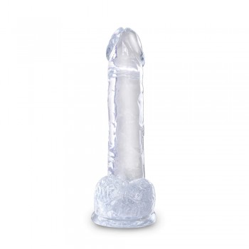 Pipedream King Cock Clear 7 inch Cock Dildo with Balls