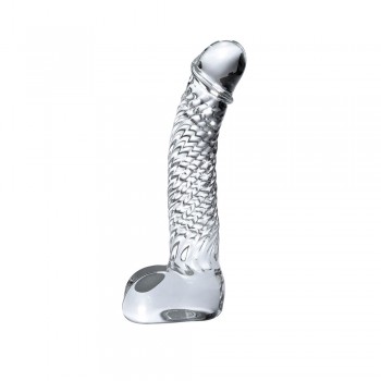 Icicles No. 61 Clear Glass Realistic Dildo 6 Inch