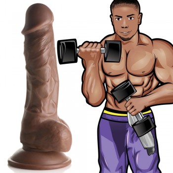 JOCK Weightlifting Wesley 7 In Realistic Dildo with Balls