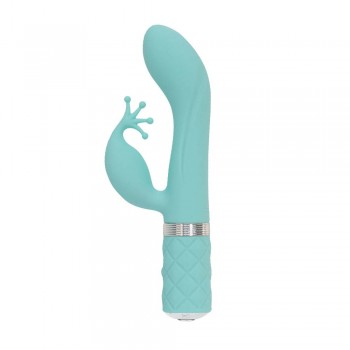 Pillow Talk Kinky Dual Stimulation Rabbit Vibrator with Swarovski Crystal Button