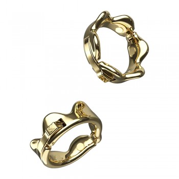 LOCKINK Ring of Kings - Gold Plated Alloy Easy Clasp Glans Ring