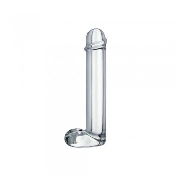 Sukra 8 Inch Clear Realistic Dong Glass Dildo