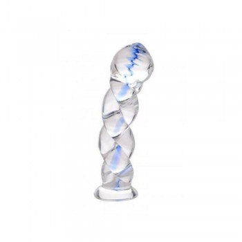 XR Brands Prisms Soma Twisted 5 Inch G Spot Glass Dildo