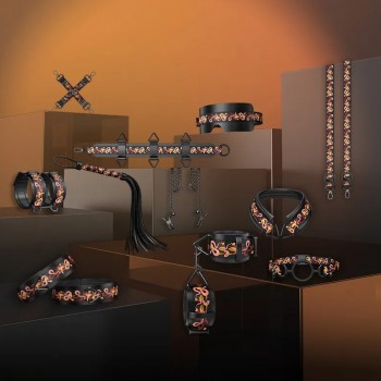 LOCKINK Flowering Serpent Leather Bondage Set