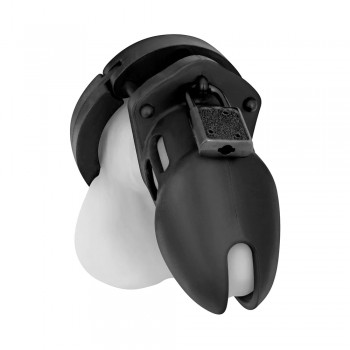 Black Silicone Chastity Cage