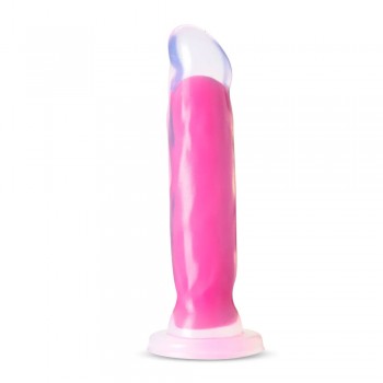 Blush Marquee Glow In The Dark Neon Pink 8-Inch Realistic Dildo
