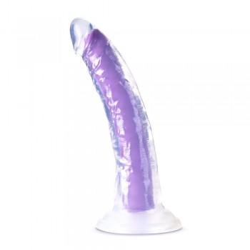 Blush Glow In The Dark Neon Purple 7.5-Inch Dual Density Realistic Dildo