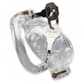 Master Series Custom Lockdown Locking Customizable Chastity Cage