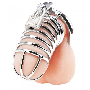 Deluxe Steel Chastity Cage
