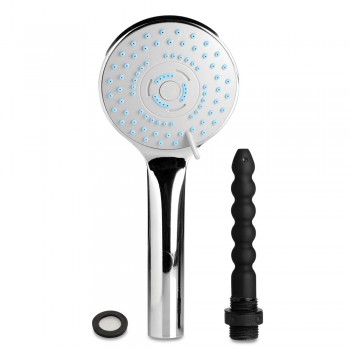 Shower Head with Silicone Enema Nozzle Douche