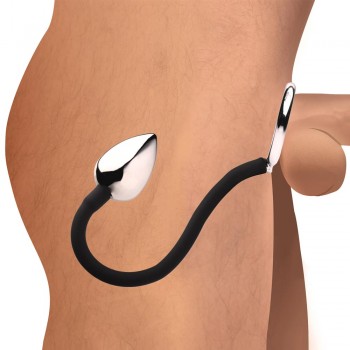 Master Series Tug + Plug Cock & Ball Ring With Anal Plug