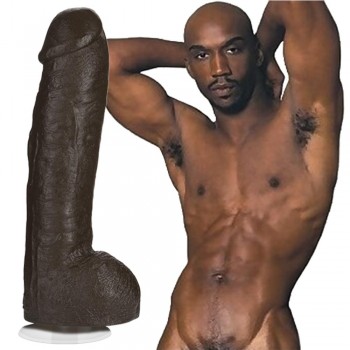 Doc Johnson Bam Huge Realistic 13 inch Black Dildo