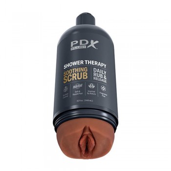 PDX Plus Shower Therapy Soothing Scrub with Adjustable Suction Cup