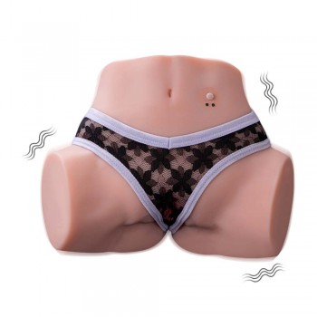 6.4LB Vibrating Sex Doll 3D Lifelike Torso Vagina Anal