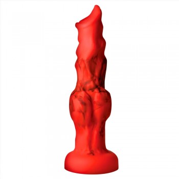 Creature Cocks Fire Hound Tentacle Silicone Large Dildo