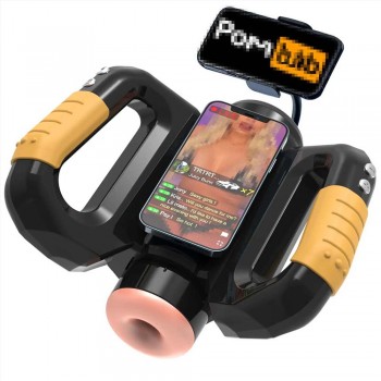 Automatic Thrusting Male Masturbator Stroker with Handle & Phone Holder5