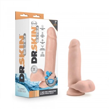 Blush Dr. Skin Glide Realistic 7 Inch Long Dildo