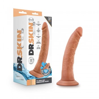 Blush Dr. Skin Glide Realistic Mocha 7.5inch Dildo