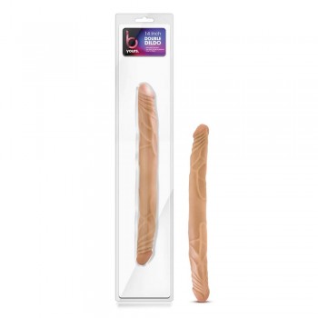 Blush B Yours Latin 14 Inch Long Thin Double Dildo
