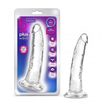 Blush B Yours Plus Realistic G-Spot Clear 7.5In Dildo with Suction Cup