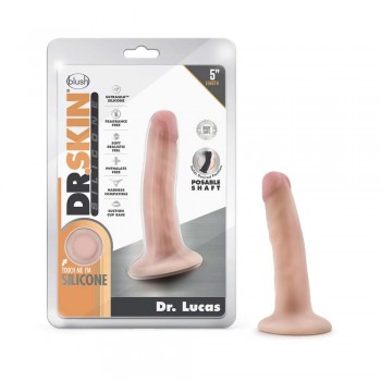 Blush Dr. Skin Silicone Dr. Lucas 5.5 Inch Suction Cup Dildo