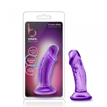 Blush B Yours Sweet N' Small Realistic Purple 4.5 Inch Dildo